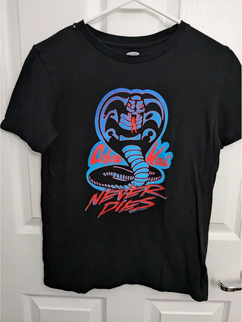 Cobra Kai Never Dies Old Navy Kids T-Shirt, Large (10-12)